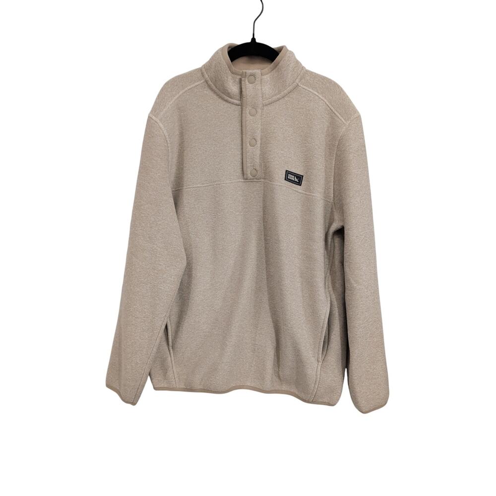 Eddie Bauer Men's Sweater Fleece Cream Size S